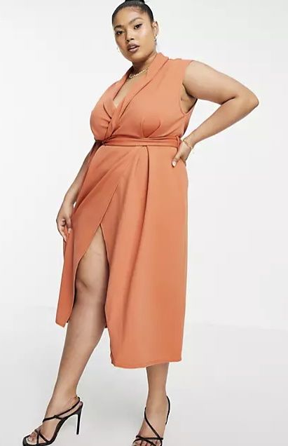v neck dresses curvy8