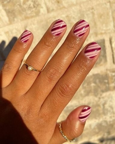 candy cane nails1