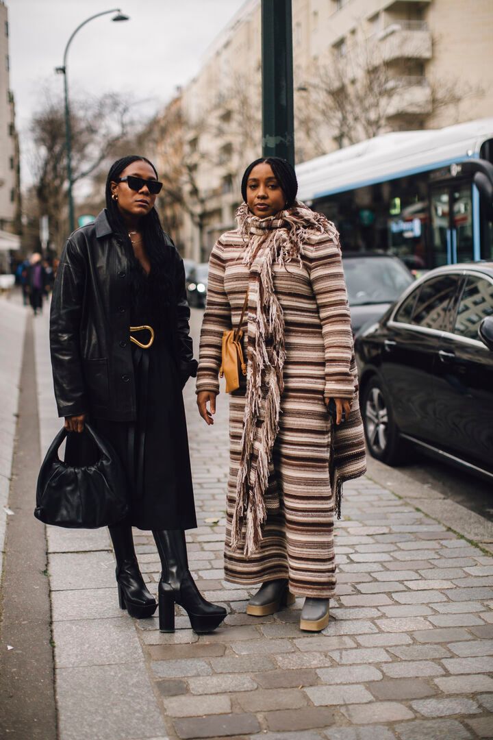 knitted stripped dress