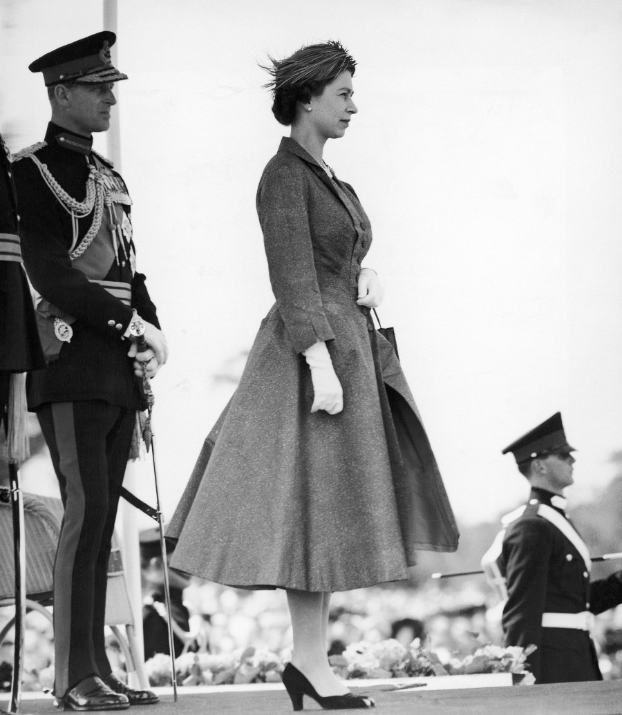 Great Britain Sandhurst Queen Elizabeth II and Prince Philip