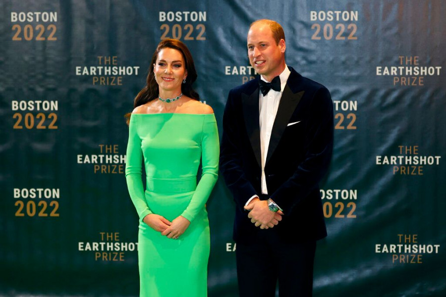 Britain US Royals Environmental Prize