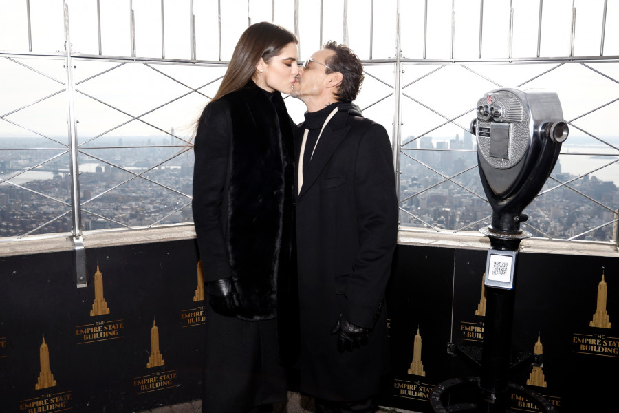 Marc Anthony Visits the Empire State Building