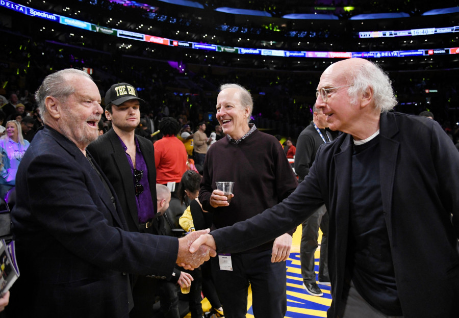 Celebrities At The Los Angeles Lakers Game