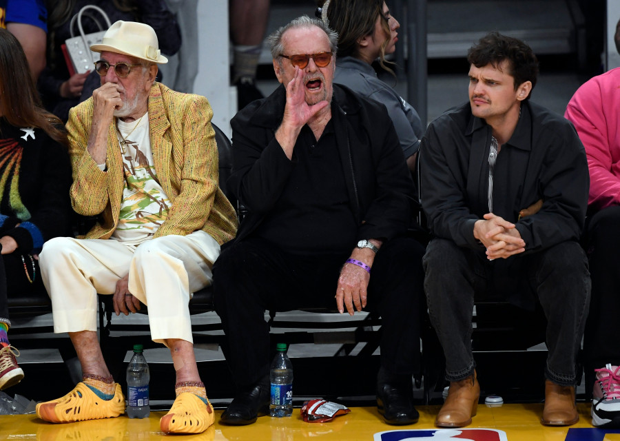 Celebrities At The Los Angeles Lakers Game