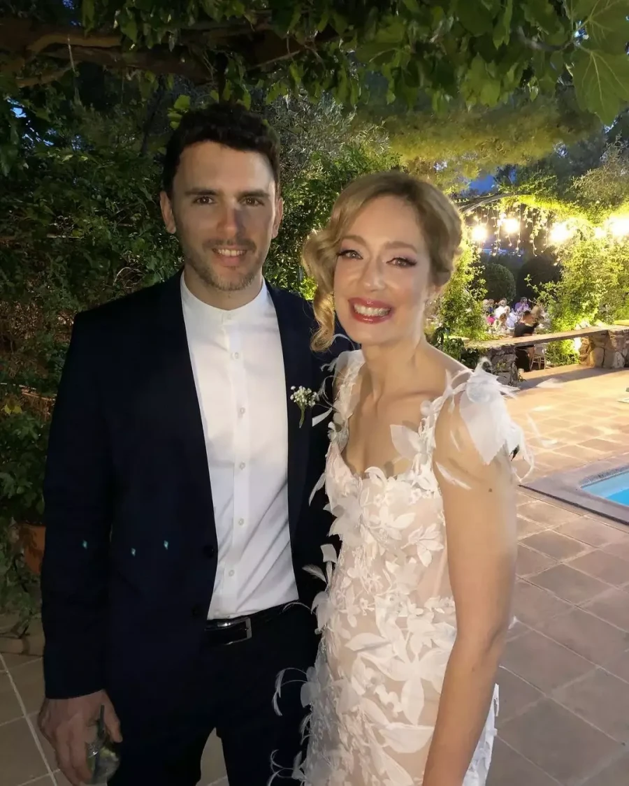 H Ντάνη Γιαννακοπούλου και ο σύζυγός της.