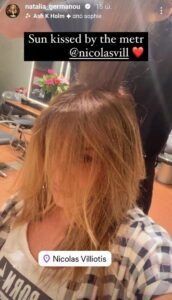 Ναταλία Γερμανού μαλλιά αλλαγή