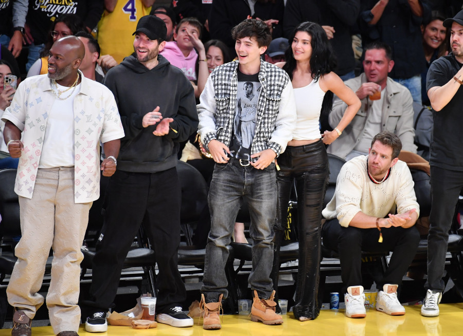Celebrities At The Los Angeles Lakers Game