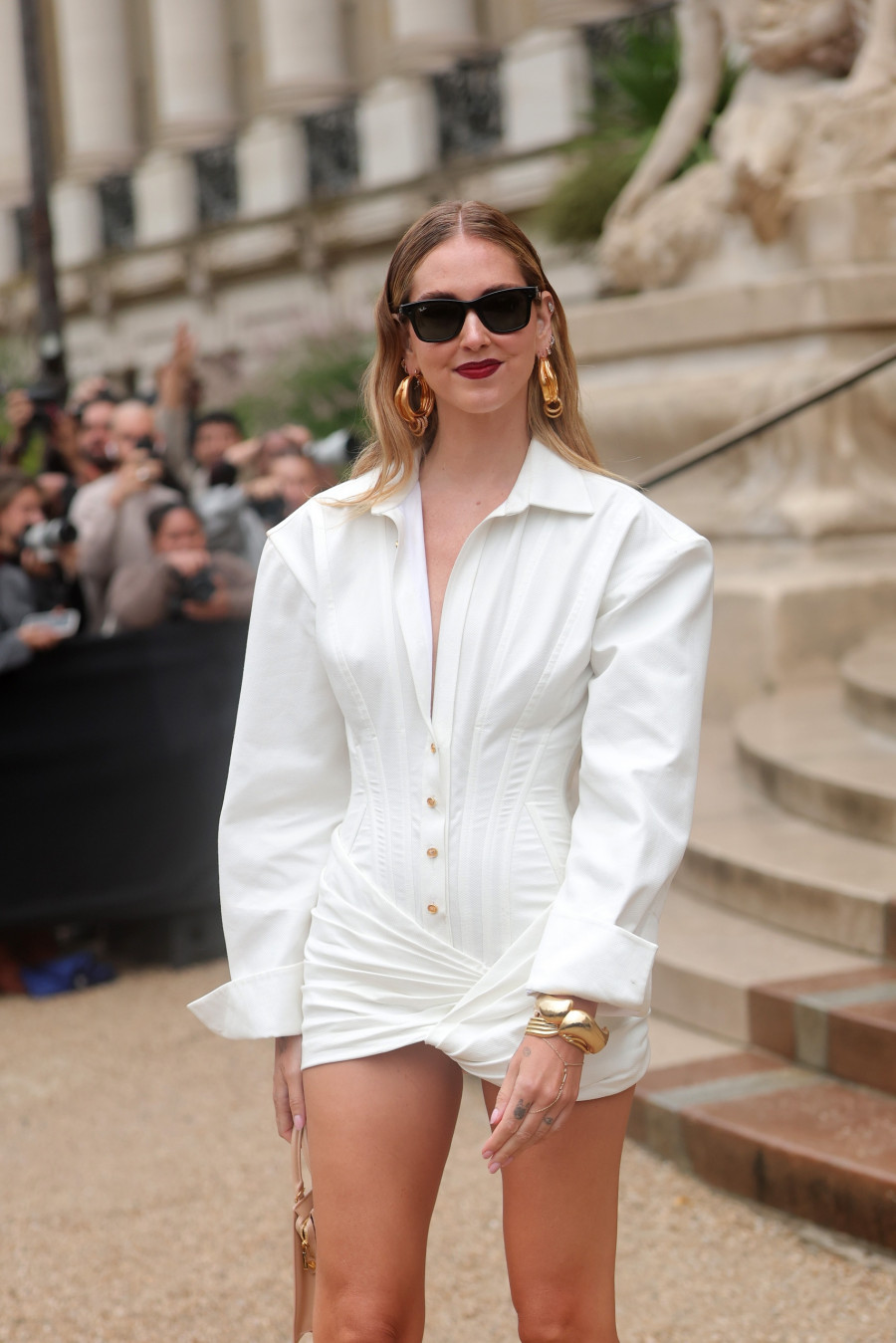 Schiaparelli: Outside Arrivals - Paris Fashion Week - Haute Couture Fall/Winter 2025/2026