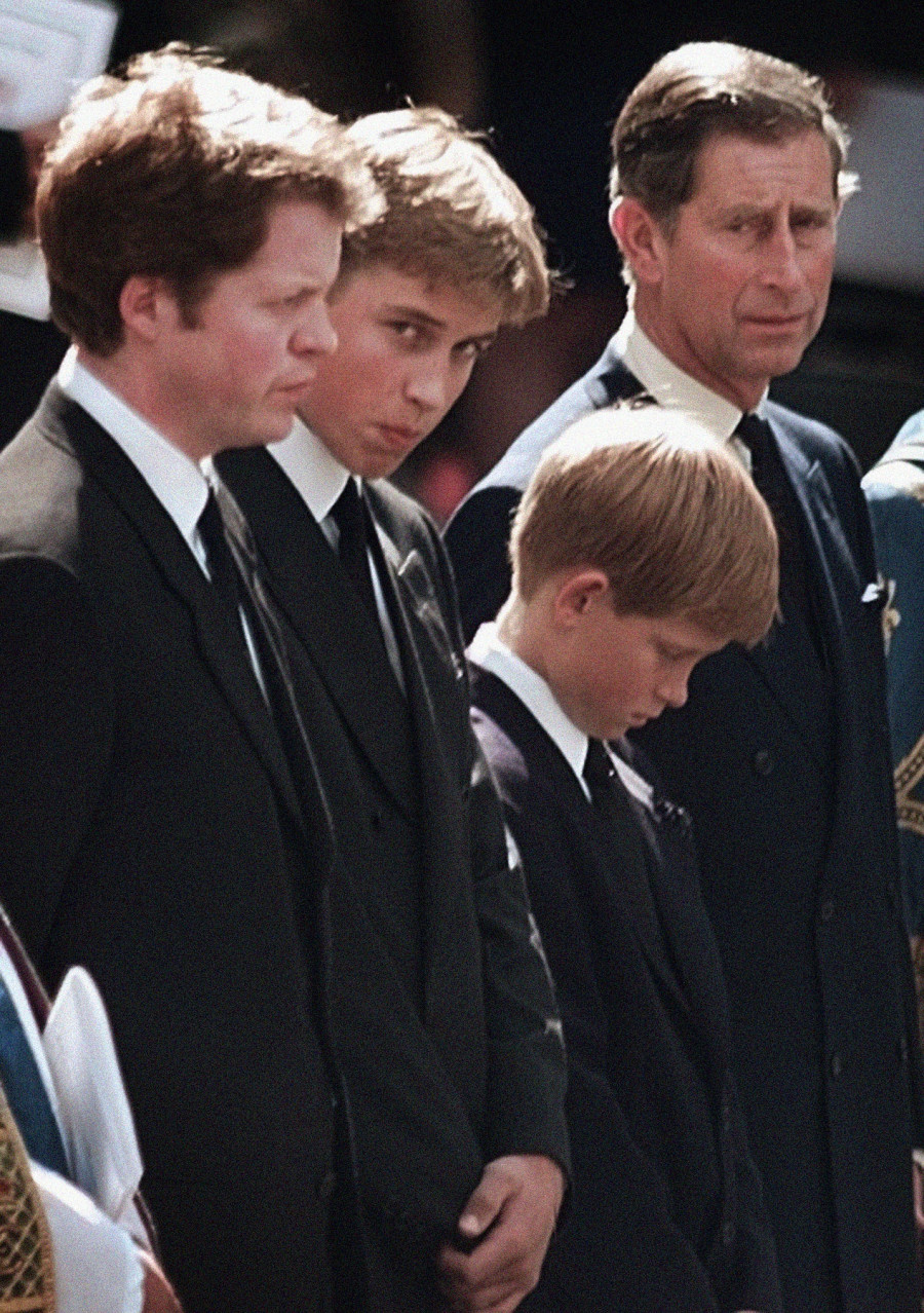 PRINCE CHARLES; PRINCE HARRY; PRINCE WILLIAM; EARL CHARLES SPENCER;