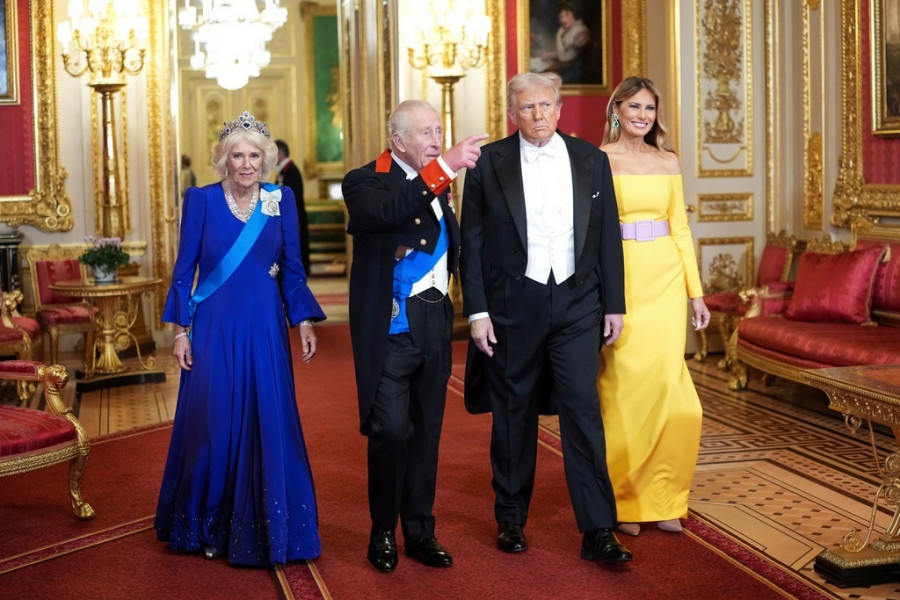 APTOPIX Trump Britain Royals