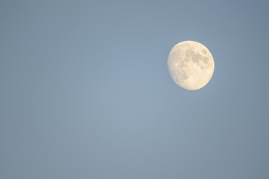 Beautiful picture of the moon rise with empty space for your text