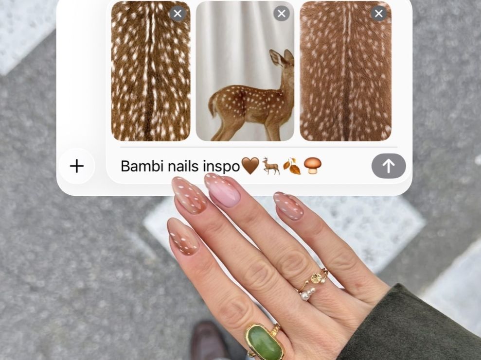 Bambi nails και κάπως ξεχνάμε το κλασικό πούα print στα νύχια μετά την Copenhagen Fashion Week