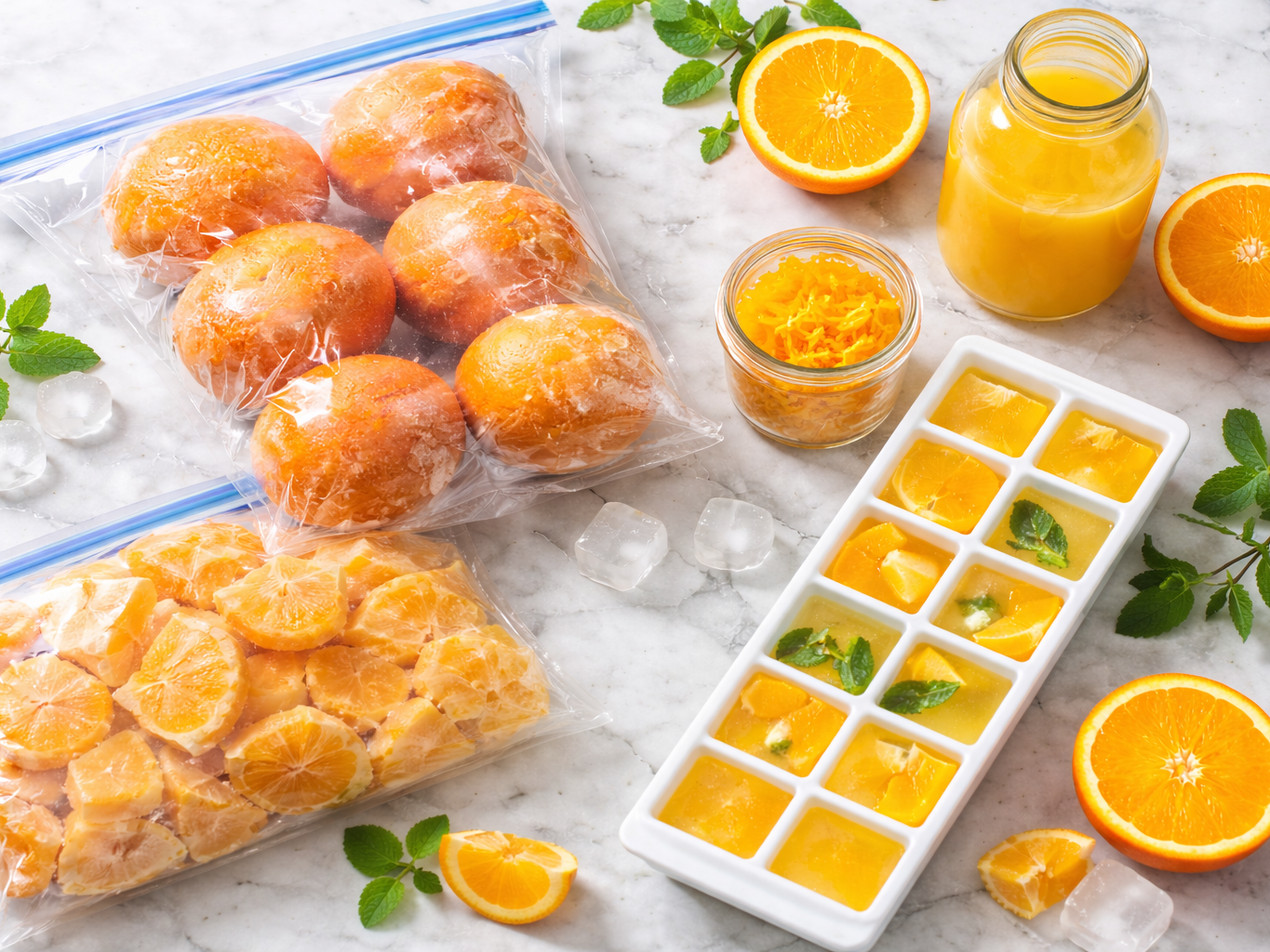 Πώς να καταψύξεις σωστά τα πορτοκάλια για να κρατήσουν άρωμα και γεύση για μήνες